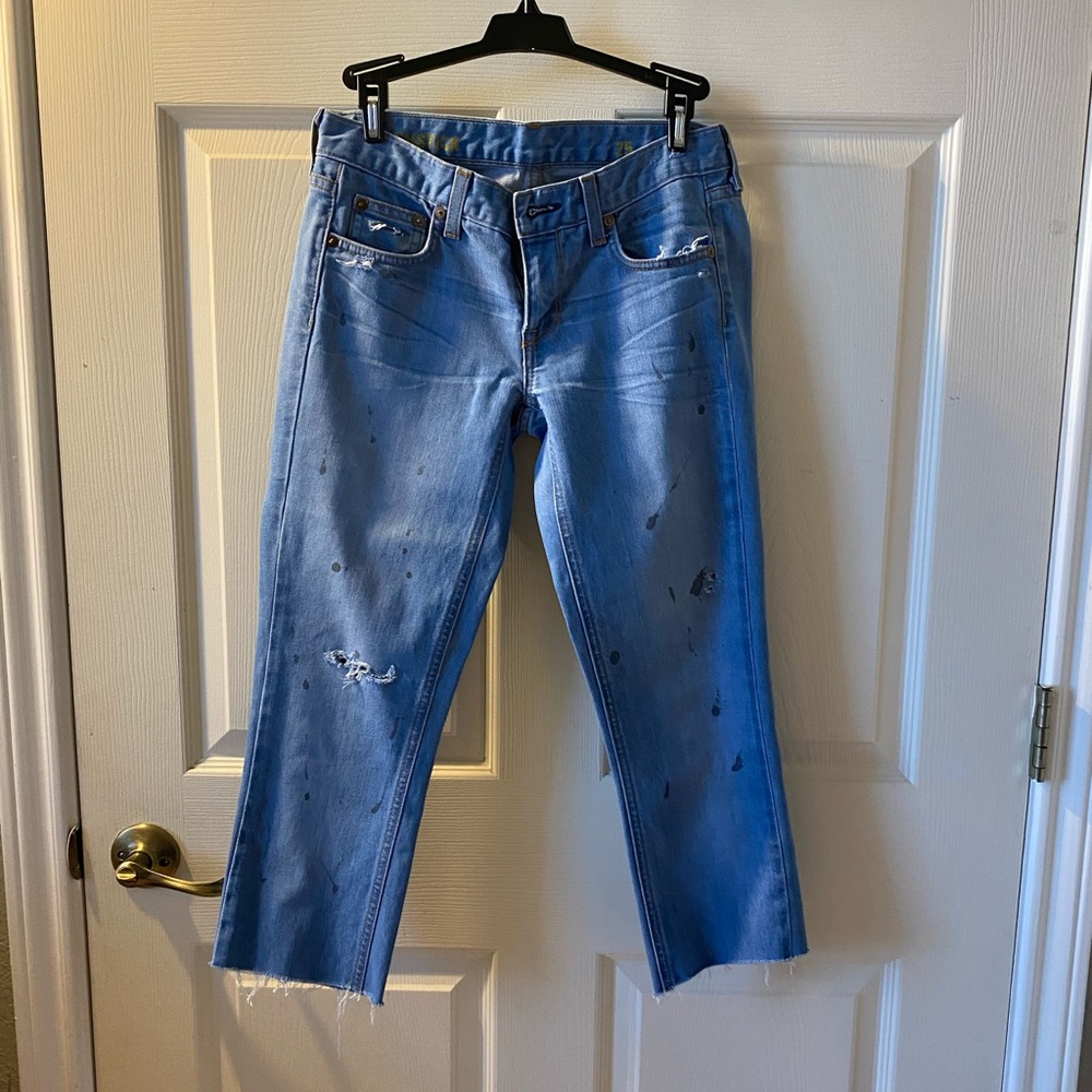 J crew distressed matchstick jeans